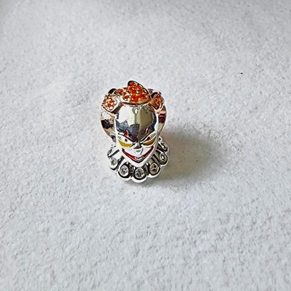 New exclusive Halloween Pennywise silver charm for jewelry bracelet - Picture 2 of 6